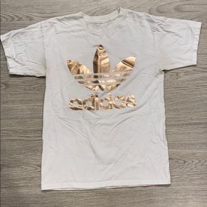 Rose Gold Adidas Logo T-shirt